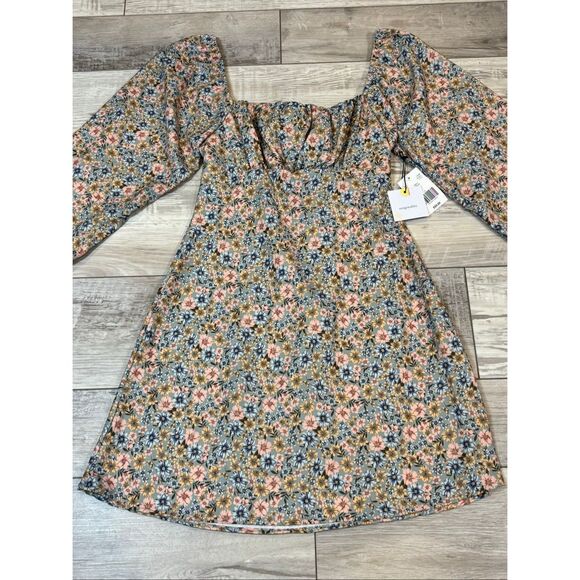 Originality floral mini dress keyhole size XS - Picture 5 of 12